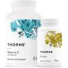 imageTHORNE  Essential Vitamins Bundle Vitamin C ampamp D5000 Complex  Immune Bone Health and Energy Support  60 to 90 Servings