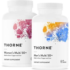 imageTHORNE  Active Aging Multivitamin Bundle  Tailored Nutrition for Men ampamp Women 50  30 Servings