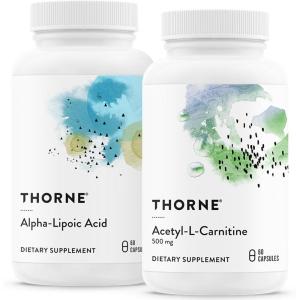 imageTHORNE  Antioxidant Nerve Support Duo  AlphaLipoic Acid ampamp AcetylLCarnitine Bundle  60 Servings