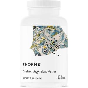 imageTHORNE  CalciumMagnesium Malate  GlutenFree Supplement with Magnesium ampamp Calcium Supports Bone Health ampamp Muscle Fatigue  240 Capsules