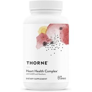 imageTHORNE  Heart Health Complex  with CoQ10 Taurine and Hawthorn  Coenzyme Q10 Supplement with Minerals Amino Acids and Botanicals  90 Capsules