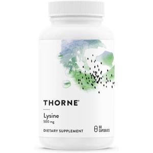 imageTHORNE  Lysine  Essential Amino Acid for Skin Health Energy Production and Immune Function  500 mg  60 Capsules