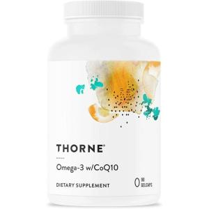 imageTHORNE  Omega3 with CoQ10  Omega3 Fatty Acids Supplement with CoQ10  EPA and DHA  90 Gelcaps