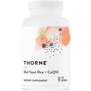 imageTHORNE  Red Yeast Rice  CoQ10  Maintain Healthy Cholesterol Levels and Supports Cardiovascular Health  GlutenFree DairyFree  120 Capsules