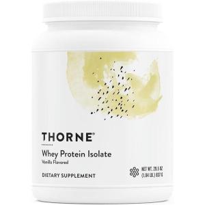 imageTHORNE  Whey Protein Isolate  21 Grams of EasytoDigest Whey Protein Powder  NSF Certified for Sport  Vanilla  1379 Ounces  14 PacketsVanilla