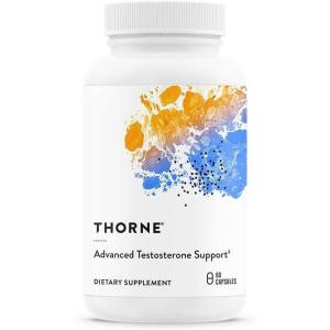 imageTHORNE  Advanced Testosterone Support  Mens Health Supplement  with Ashwagandha Shilajit ampamp Zinc  Soy Gluten ampamp Dairy Free  60 Capsules