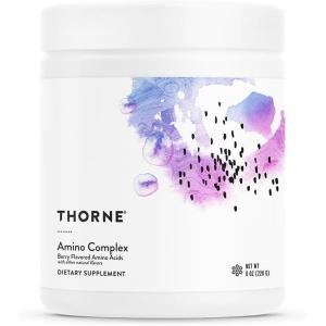 imageTHORNE  Amino Complex  ClinicallyValidated EAA and BCAA Powder for Pre or PostWorkout  Promotes Lean Muscle Mass ampamp Energy Production  NSF Certified for Sport  30 Servings  815 Oz  BerryBerry