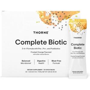 imageTHORNE  Complete Biotic  Probiotic Prebiotic ampamp Postbiotic for Women Men ampamp Kids  Supports Gut Digestive ampamp Immune Health  Occasional Constipation Diarrhea Gas ampamp Bloating Relief  30 Servings