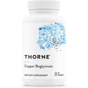 imageTHORNE  Copper Bisglycinate  WellAbsorbed Trace Mineral Supplement  60 Capsules