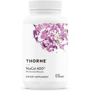 imageTHORNE  NiaCel 400  NAD Supplement  Nicotinamide Riboside  Support Healthy Aging Cellular Energy Production ampamp SleepWake Cycle  NSF Certified for Sport  Gluten Free  60 Capsules 60 Servings