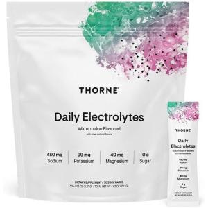 imageTHORNE  Daily Electrolytes  Zero Sugar ampamp LowCalorie Electrolyte Drink Mix  Naturally Flavored ampamp Sweetened  NSF Certified for Sport  Blood Orange  30 Stick PacksWatermelon