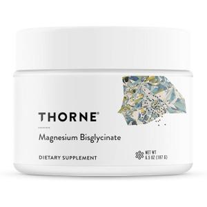 imageTHORNE  Magnesium Bisglycinate  Powdered Magnesium Formula  Support Restful Sleep Muscle Relaxation Heart Health and Metabolism  NSF Certified for Sport  60 Servings  65 Oz Jar65 Ounce Pack of 1
