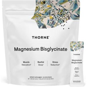 imageTHORNE  Magnesium Bisglycinate  Powdered Magnesium Formula  Support Restful Sleep Muscle Relaxation Heart Health and Metabolism  NSF Certified for Sport  60 Servings  65 Oz Jar402 Ounce Pack of 1