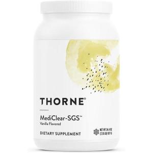 imageTHORNE  MediClearSGS  Foundational Support Eliminate Environmental and Dietary Toxins  Rice and Pea ProteinBased Drink Powder with a Complete MultivitaminMineral Profile  Chocolate  382 OzVanilla