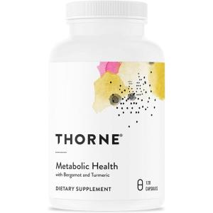 imageTHORNE  Metabolic Health  Gut Health Supplement to Aid Weight Management  Bergamot Supplement with Silicon Dioxide  Turmeric Supplement to Support Blood Health ampamp Vessels  120 Capsules