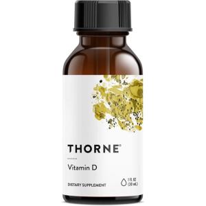 imageTHORNE  Vitamin D Liquid  Vitamin D Supplement  Supports Healthy Bones and Muscles Cardiovascular Health and Immune Function  1 Fl Oz 30 ml 600 Servings